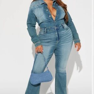 Women's Blue Denim Jean Jumper